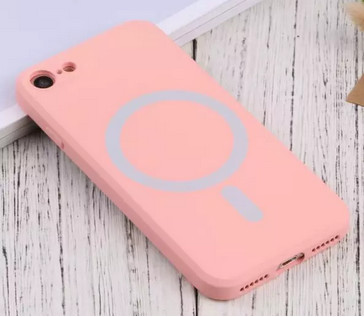 Husa Apple iPhone 13 Pro, Magsafe Silicone, protectie camera, microfibra, roz pal — varianta 2