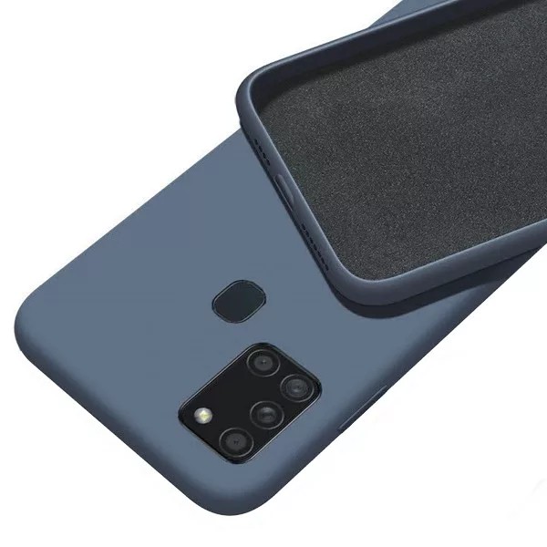 Husa Liquid Silicone Case pentru Apple iPhone 7/8, interior microfibra, gri inchis — varianta 2