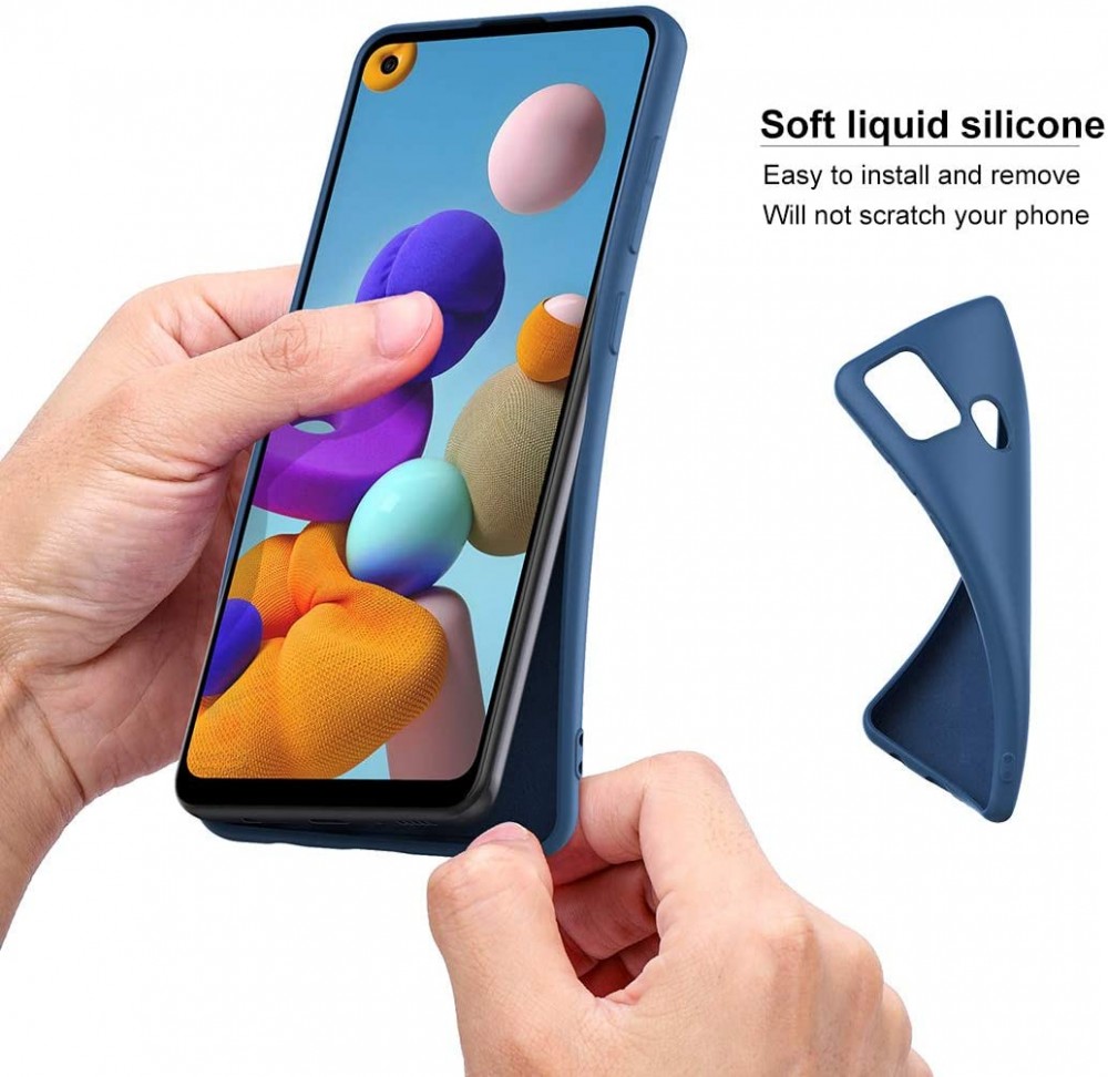 Husa Liquid Silicone Case pentru Apple iPhone 7/8, interior microfibra, gri inchis — varianta 4