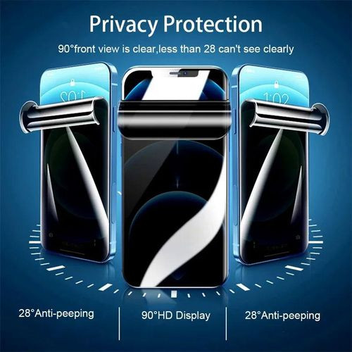 Folie Privacy TPU iPhone 17 Air, Hydrogel, anti-spion, mata, ultra subtire, regenerabila — varianta 2