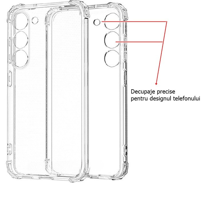 Husa Samsung Galaxy A15, TPU transparent, intarituri in colturi, grosime 1,5 mm — varianta 2
