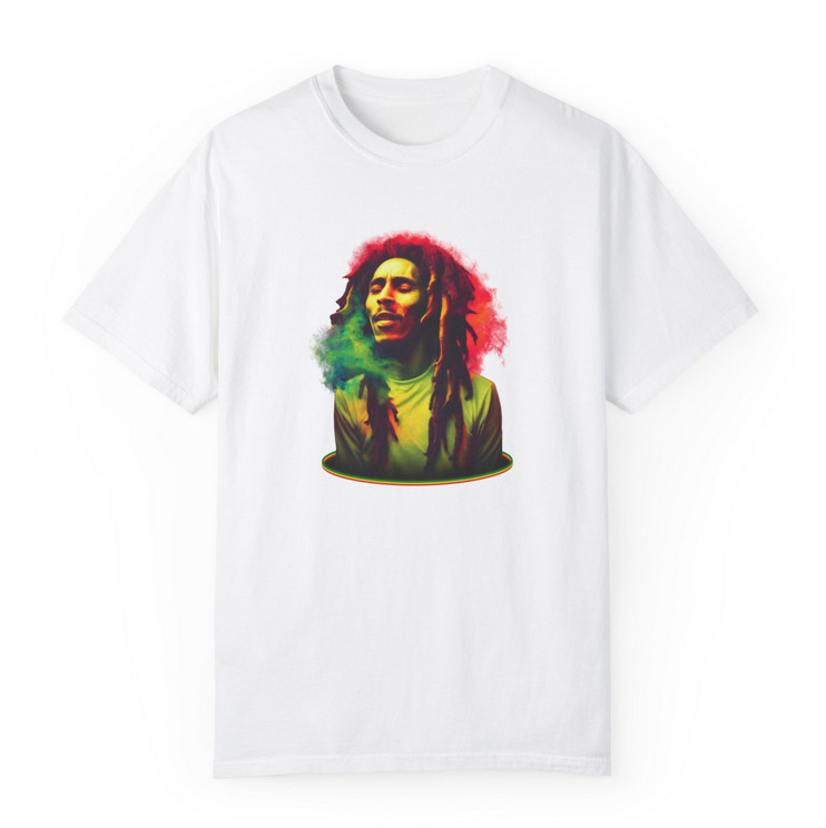 Tricou personalizat alb, copii/adulti, design Bob Marley, modal, diverse marimi — varianta 2