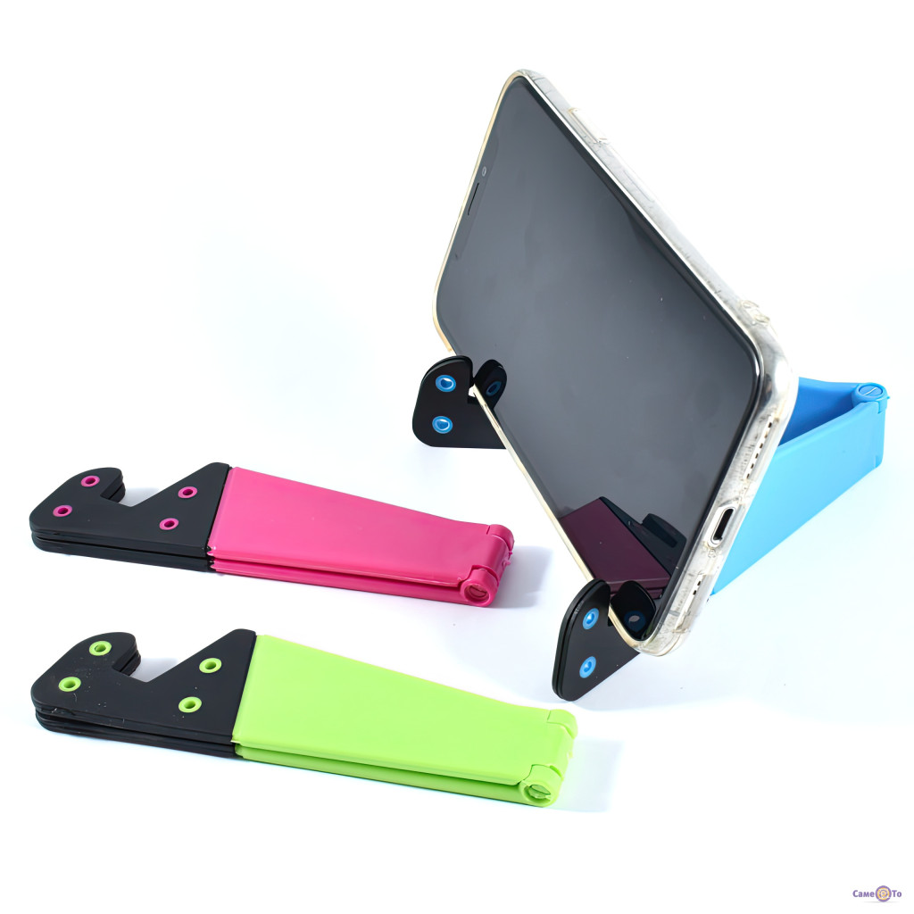 Suport pliabil telefon pentru birou, plastic,diverse culori — varianta 2