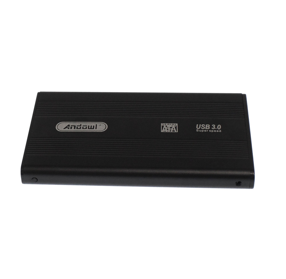 Carcasa rack extern Andowl QY-S3.0, USB 3.0, compatibil 2.5 inch HDD, 5 Gbit/s, aluminiu, cablu si husa Incluse — varianta 2