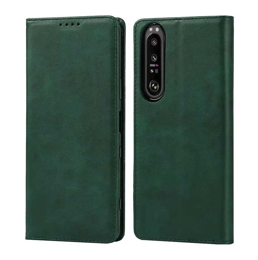 Husa Samsung Galaxy A15, Elegant Book Case, inchidere magnetica, verde — varianta 2