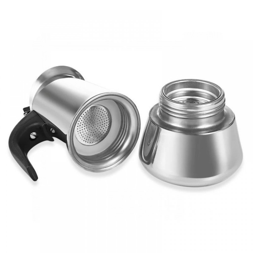 Cafetiera, espresso maker, otel inoxidabil, 300 ml, 6 cesti — 6