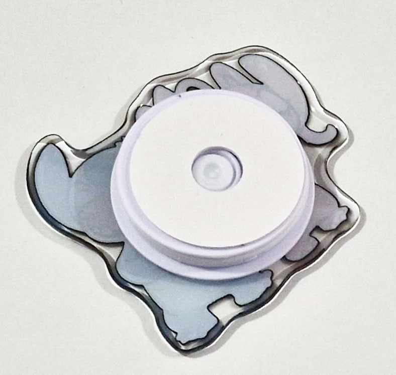 Suport telefon mobil tip popsocket, model Stitch si prietenul lui — varianta 4