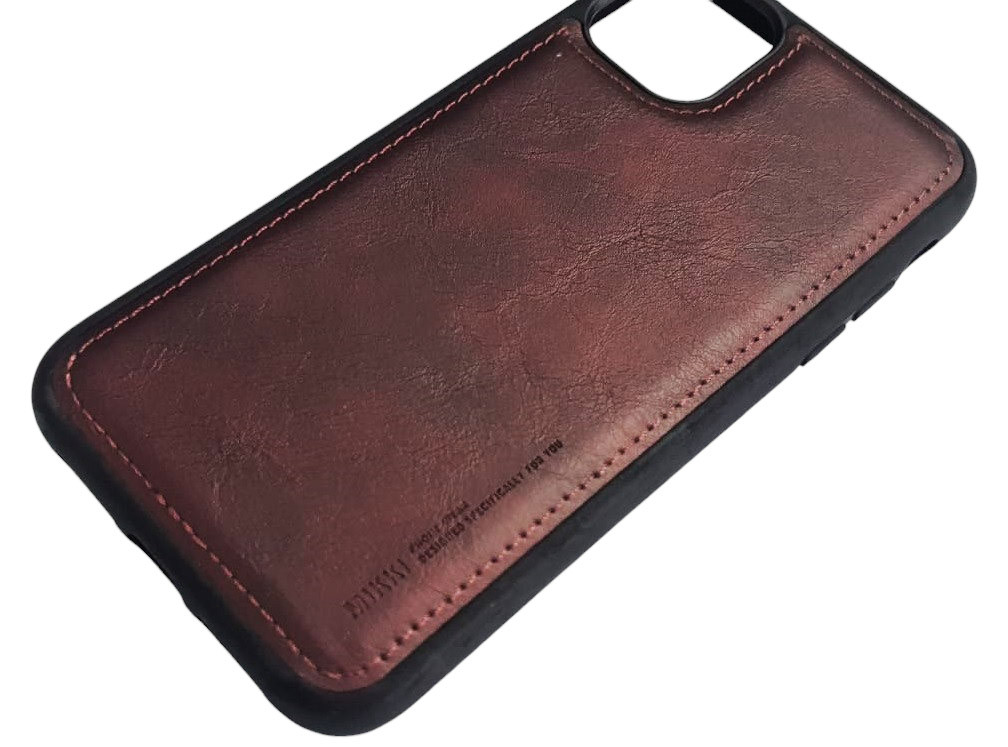 Husa Apple iPhone 11, Leather Cover, TPU si piele ecologica, visinie — varianta 2