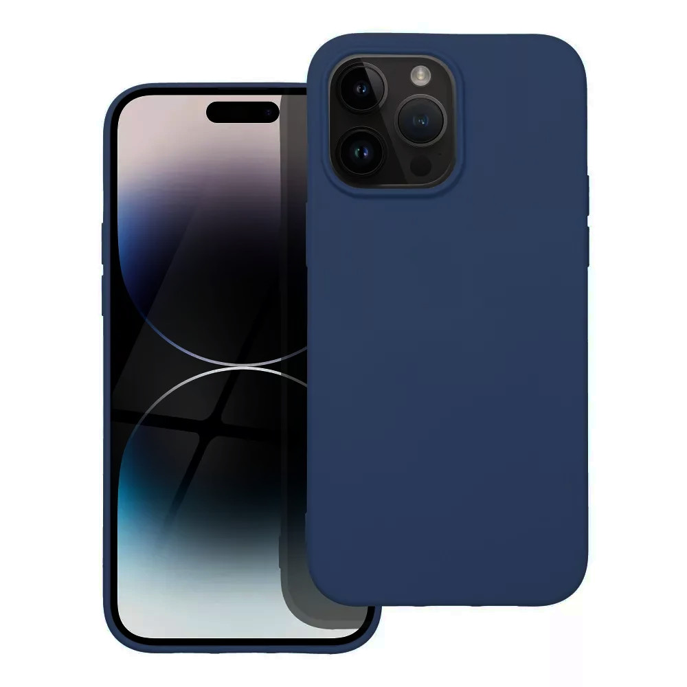 Husa Apple iPhone 16 Pro, Luxury Silicone, catifea in interior, albastra — varianta 2