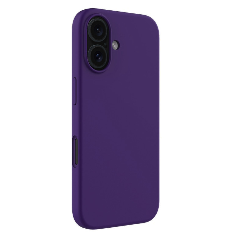 Husa Apple iPhone 16 Plus, Luxury Silicone, catifea in interior, indigo — varianta 2