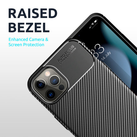 Husa Carbon Fiber pentru Apple iPhone 16 Plus, aspect carbon, neagra — varianta 3