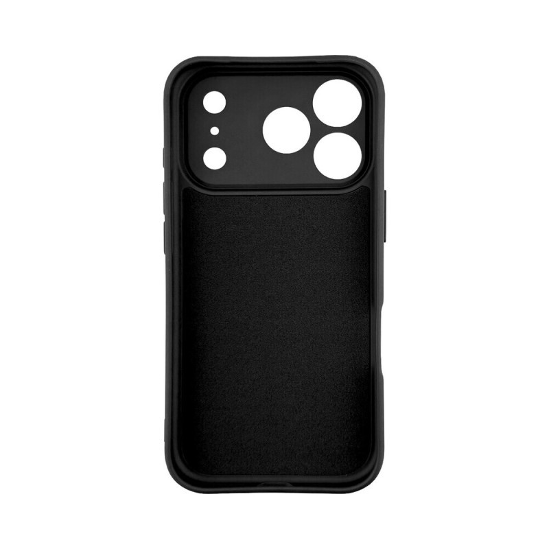 Husa Apple iPhone 17 Pro Max, Luxury Silicone, catifea in interior, protectie camere, neagra — varianta 3