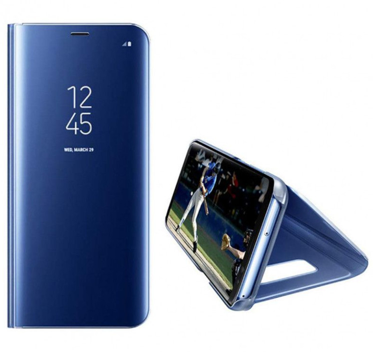 Husa Huawei Mate 20 Mirror Clear View, albastra — varianta 2