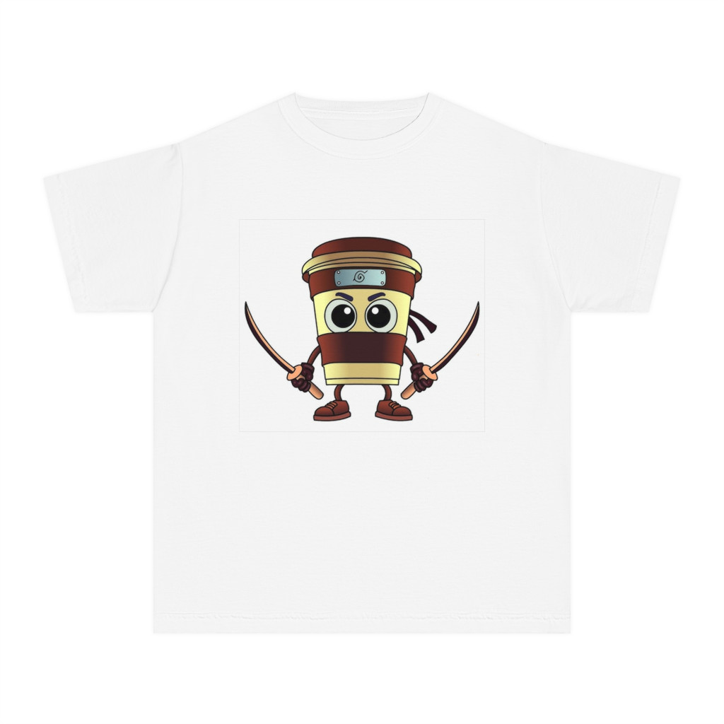 Tricou personalizat alb, copii/adulti, design Cappuccino Assassino 4, modal, diverse marimi — 2
