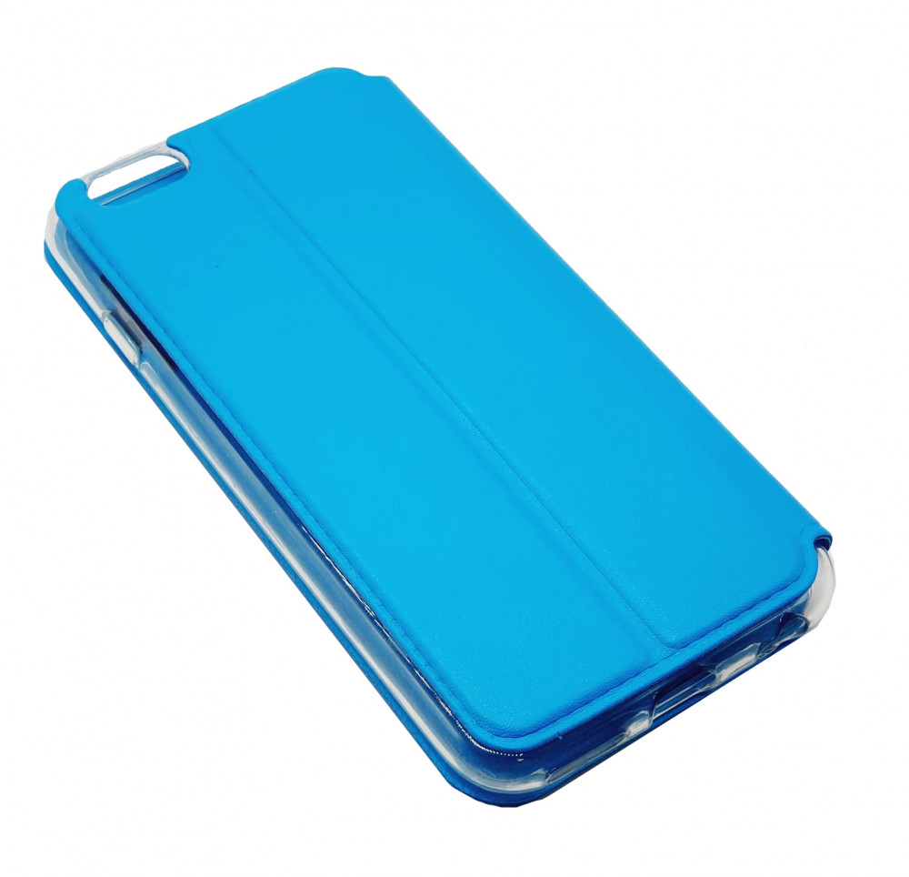 Husa Window Case pentru Apple iPhone X/XS, inchidere magnetica, albastru deschis — varianta 2