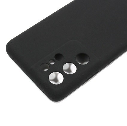 Husa Samsung Galaxy S21 Ultra Luxury Silicone, protectie camere, catifea in interior, neagra — 2