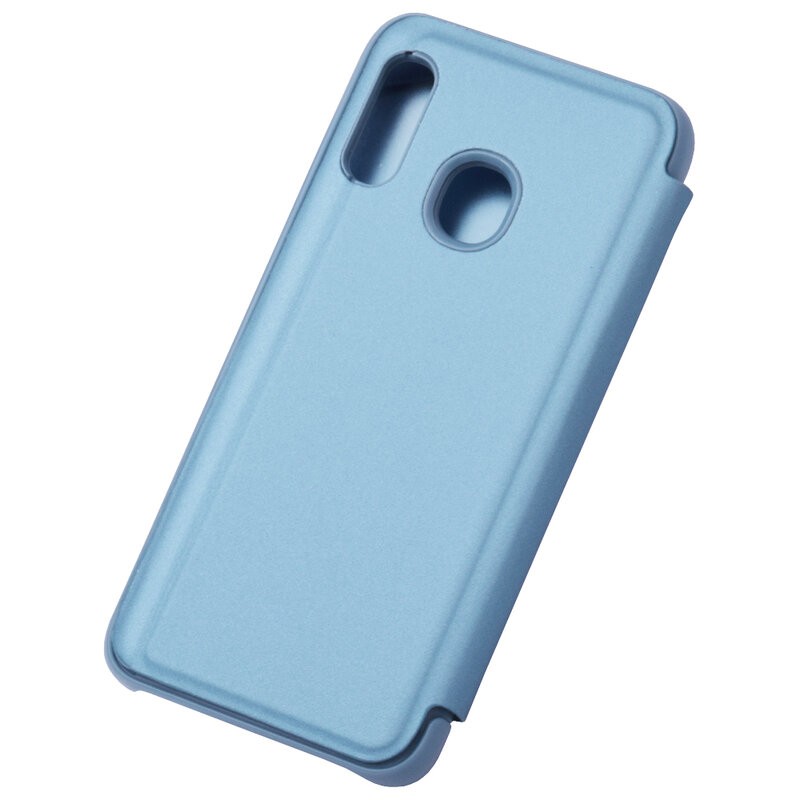 Husa Huawei Y5P, Mirror Clear View, albastra — 4