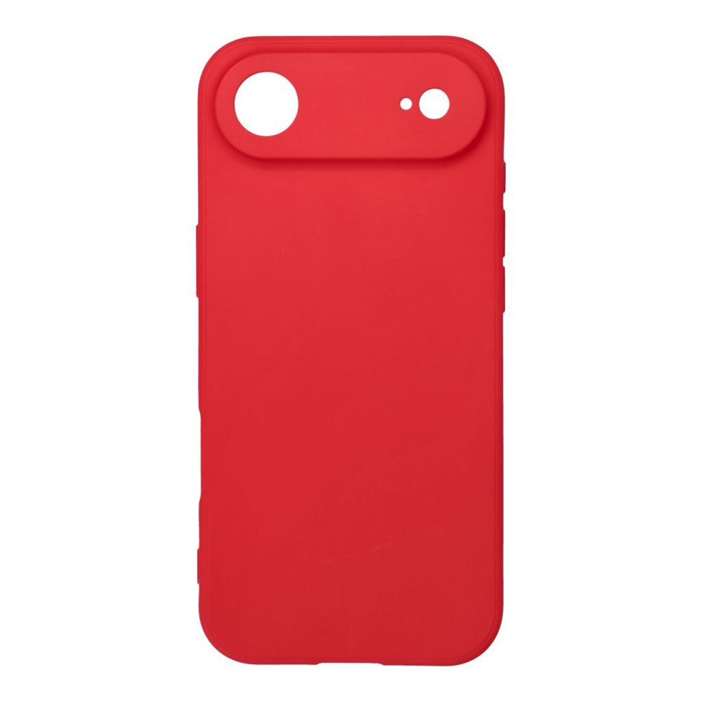 Husa Apple iPhone 17 Air, Luxury Silicone, catifea in interior, protectie camera, rosie — varianta 2