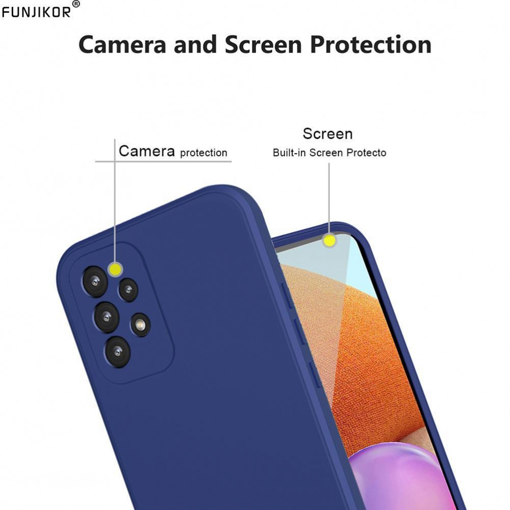 Husa Samsung Galaxy A72, Luxury 360° (fata + spate), catifea in interior, protectie camere, neagra — varianta 2
