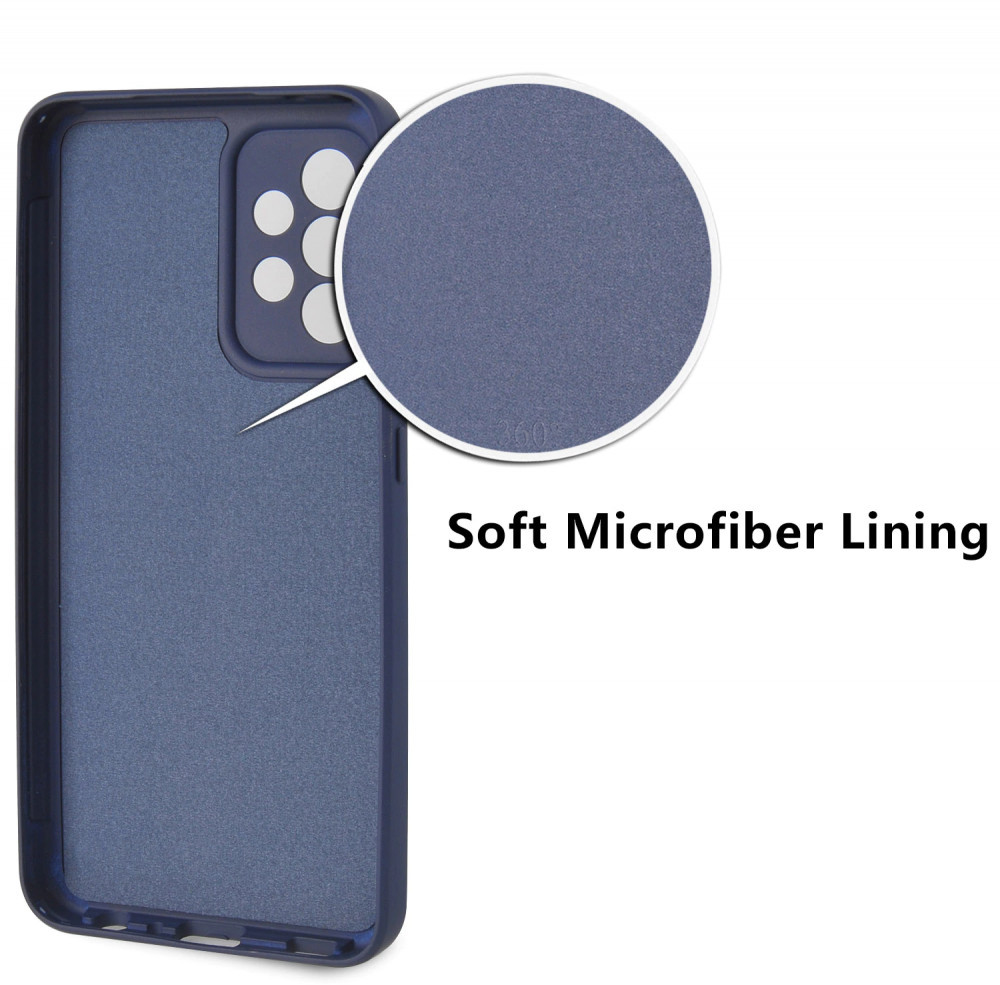Husa Samsung Galaxy A72, Luxury 360° (fata + spate), catifea in interior, protectie camere, neagra — varianta 3