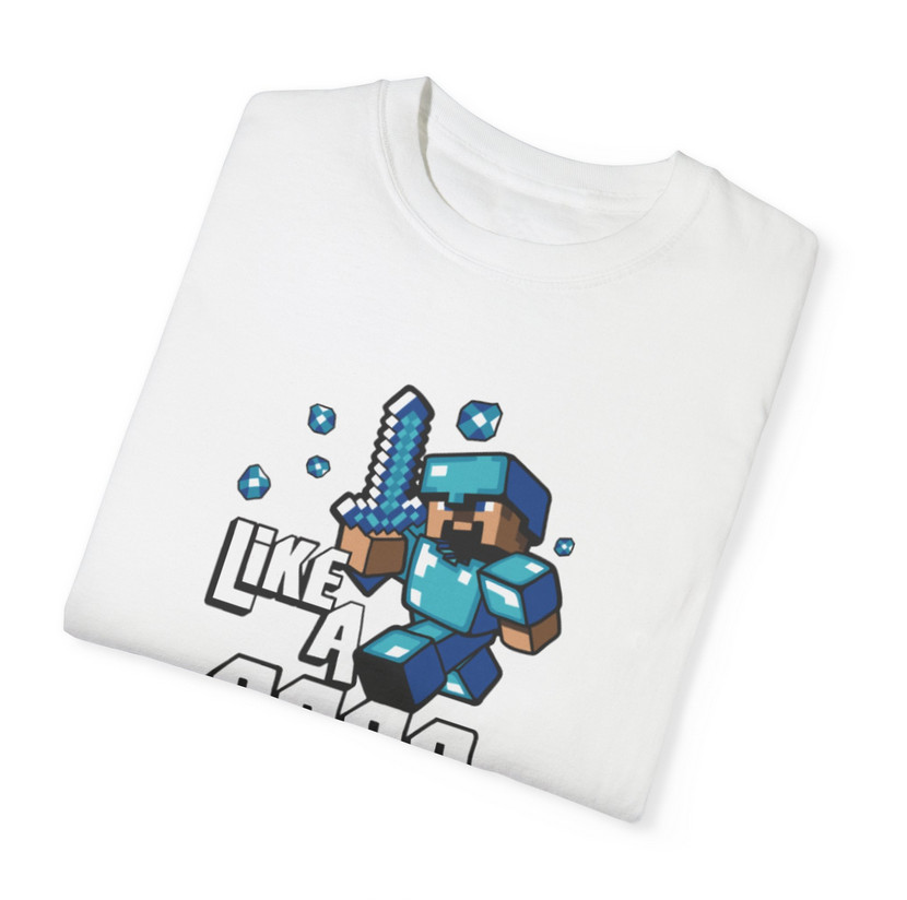 Tricou personalizat alb, copii/adulti, design Like a Boss, modal, diverse marimi — varianta 3