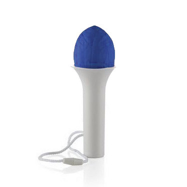 Balon cu adaptor umflare/dezumflare Samballoon, reutilizabil, sunet maracas samba, albastru — varianta 2