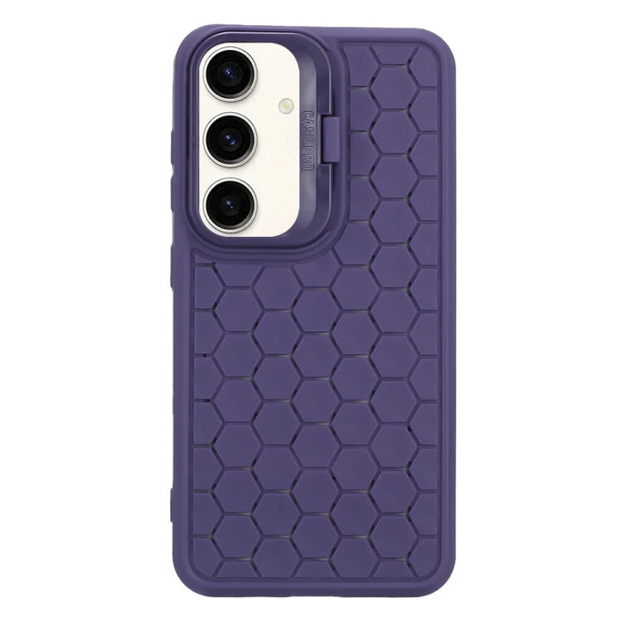 Husa Samsung Galaxy S23, HoneyComb Bracket, functie stand, mov — varianta 4
