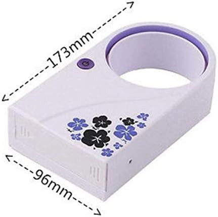 Mini ventilator portabil fara elice, alimentare USB sau baterii, alb/roz — 5