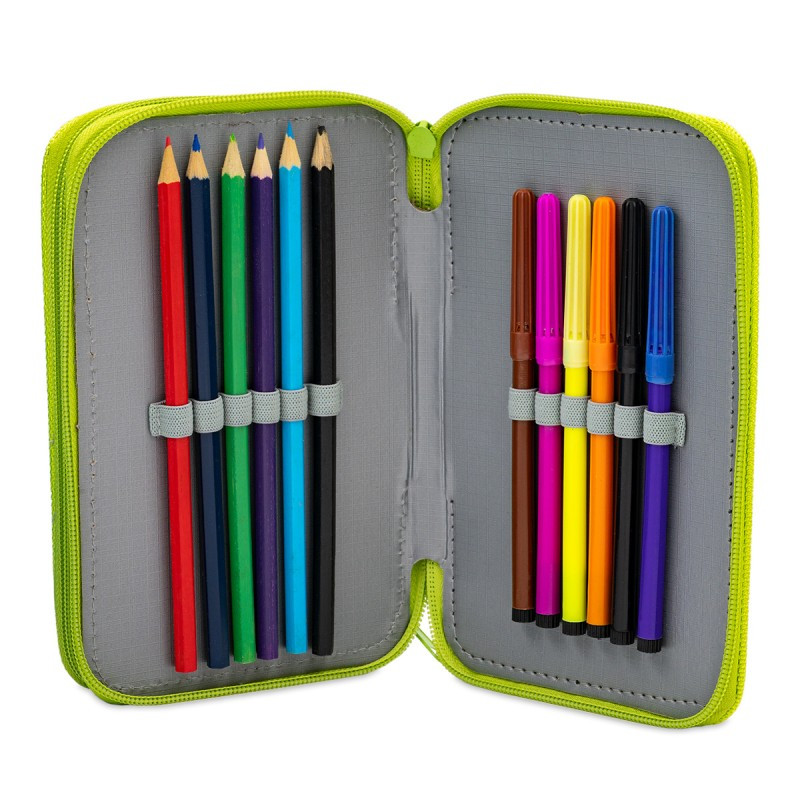Penar echipat CNX Trafic, 2 fermoare, 20 de piese incluse, 20 x 12.5 x 4 cm, verde — varianta 3
