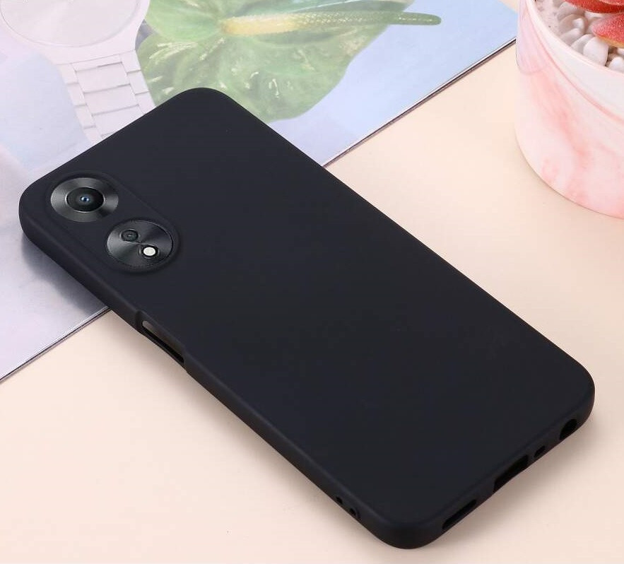 Husa protectie Oppo A78 4G, Luxury Silicone, catifea in interior, protectie camere, mov lila — varianta 3