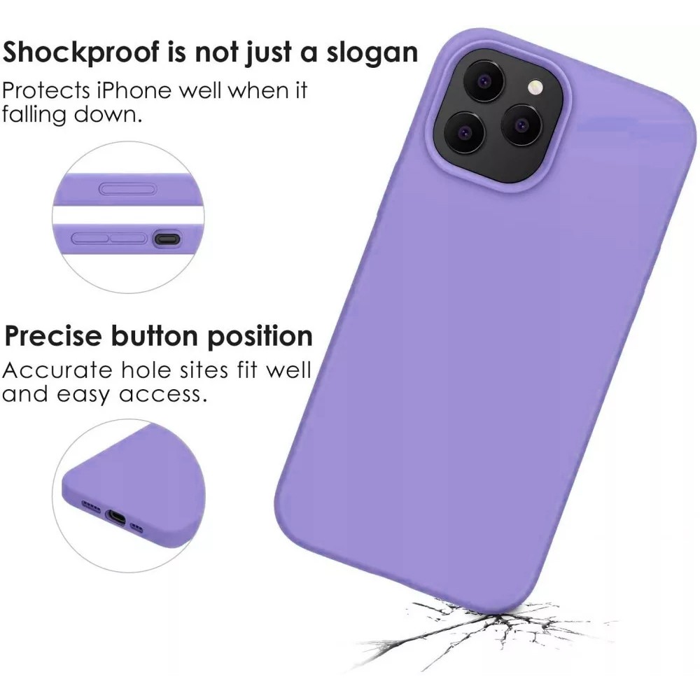 Husa Oppo A72 5G Luxury Silicone, catifea in interior, protectie camere, mov — 3