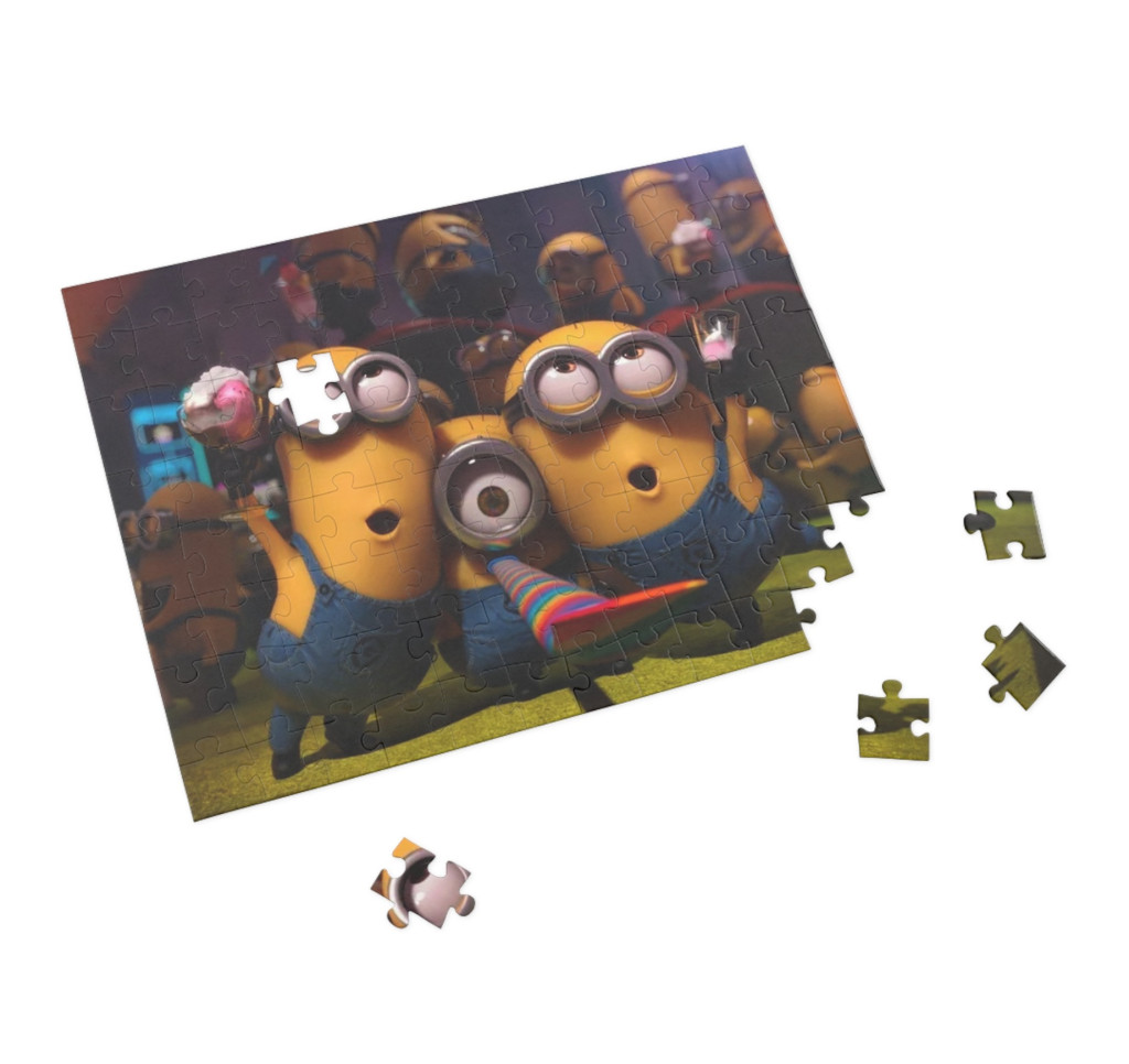 Puzzle 80 piese, 20 x 15 cm, personaje Minions, model 2 — 2