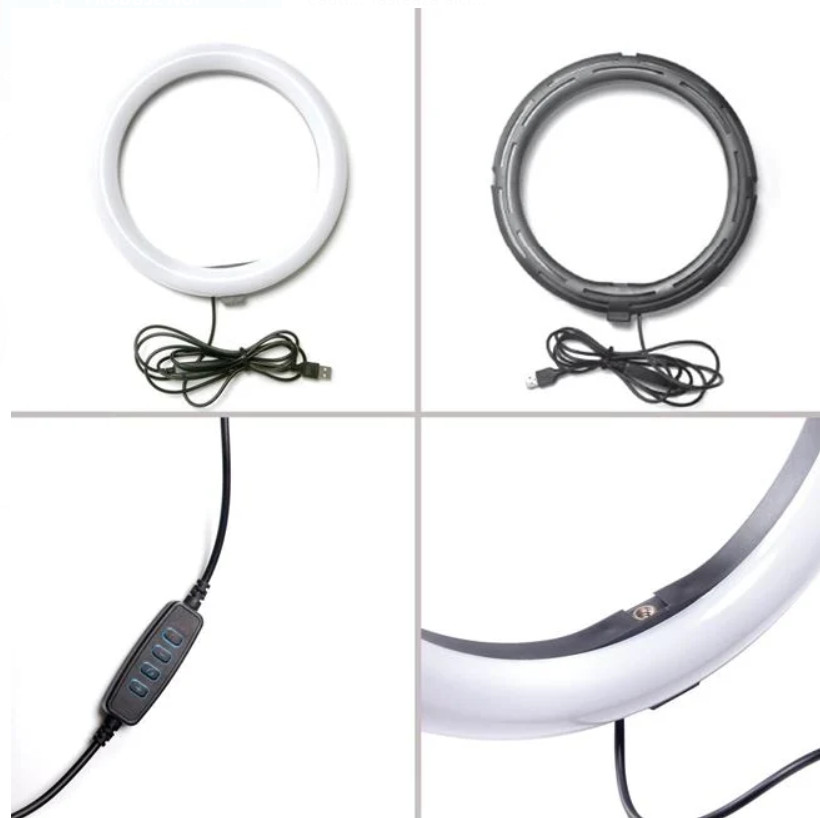 Lampa circulara Ring Light, 48 de LED-uri, 3 moduri iluminare, trepied — varianta 2