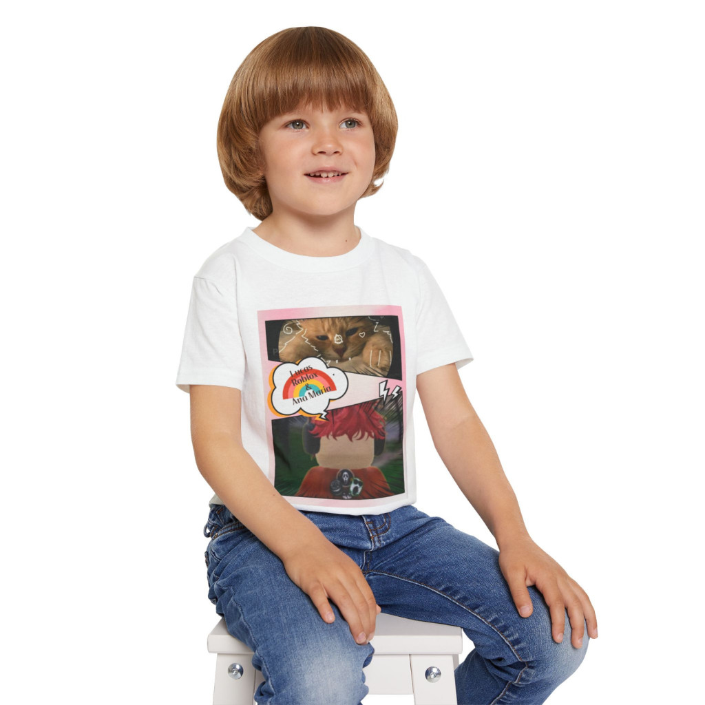 Tricou personalizat alb, copii/adulti, design Ana si Lucas, modal, diverse marimi — 4