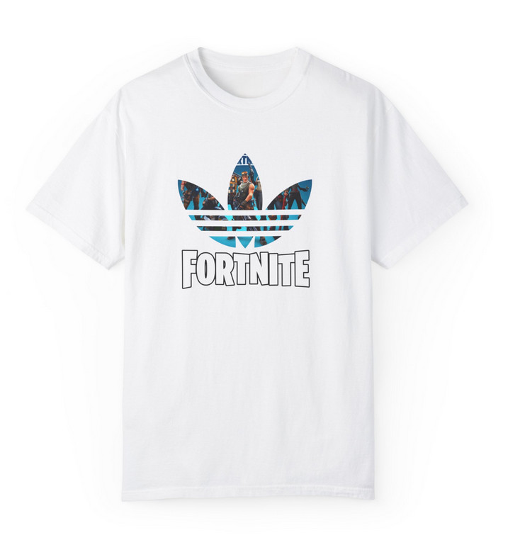 Tricou personalizat alb, copii/adulti, design AdiFortnite, modal, diverse marimi — varianta 2