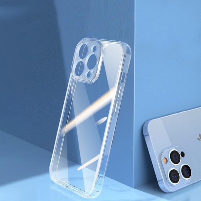 Husa Apple iPhone 15 Pro, TPU transparent, protectie camere, grosime 2 mm — 2