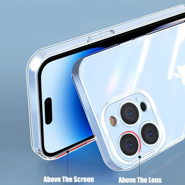 Husa Apple iPhone 15 Pro, TPU transparent, protectie camere, grosime 2 mm — 3