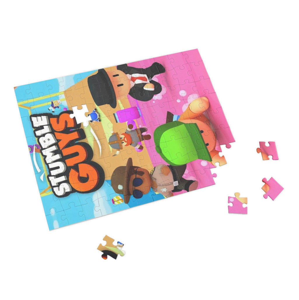 Puzzle 80 piese, 20 x 15 cm, personaje Stumble Guys, model 3 — 2
