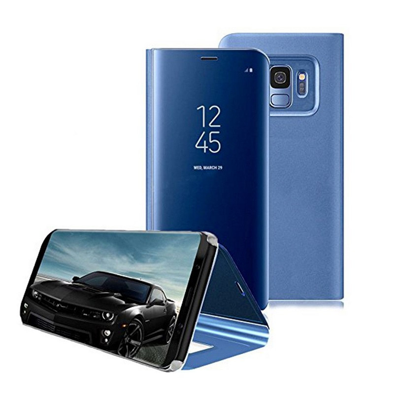 Husa Samsung Galaxy S20 Ultra Mirror Clear View, albastra — varianta 2