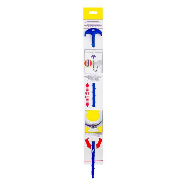 Dispozitiv de desfundat canalizarea, plastic, 57 cm, albastru — varianta 2