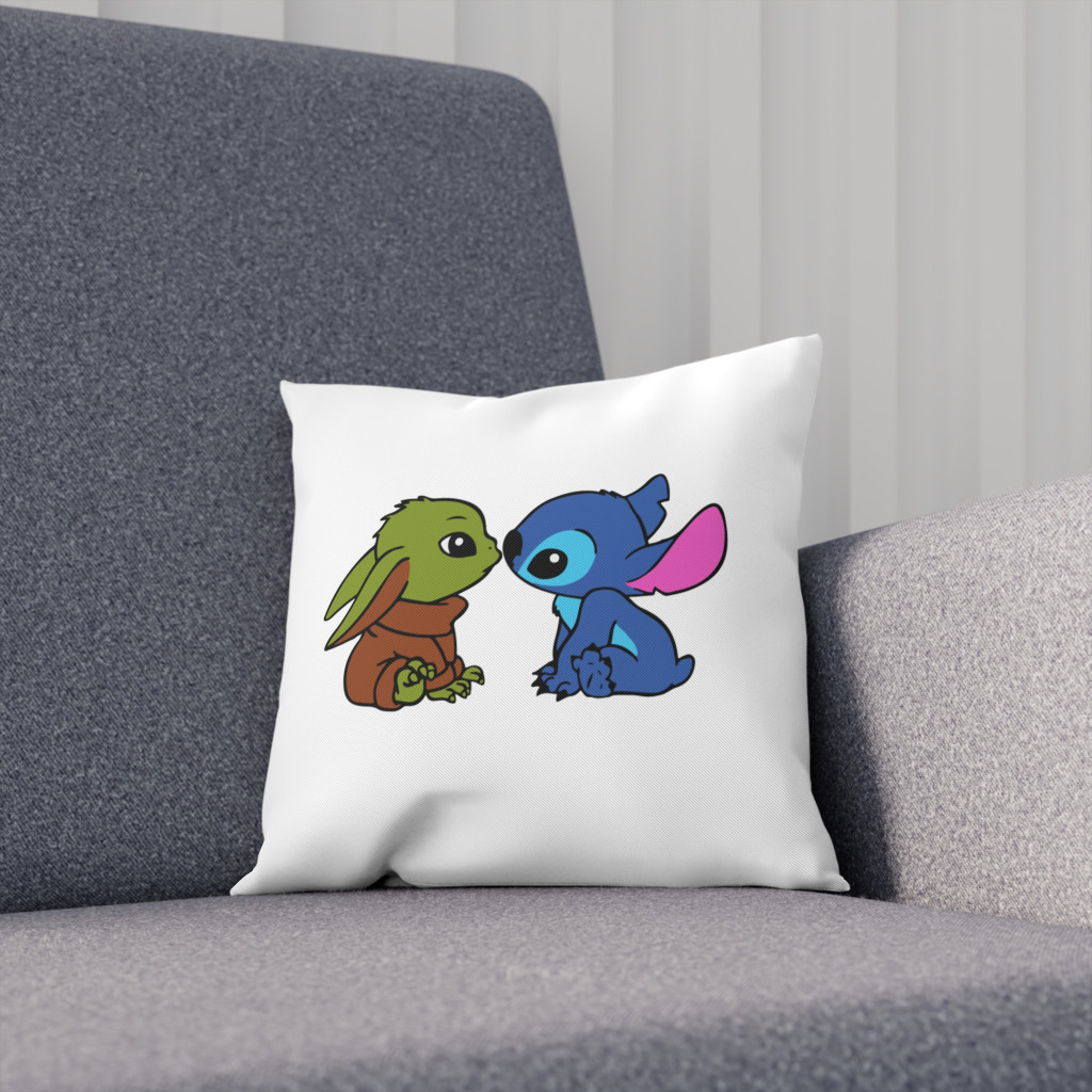 Perna decorativa personalizata, 40 x 40 cm, alba, mata, husa detasabila, model 1 — varianta 3