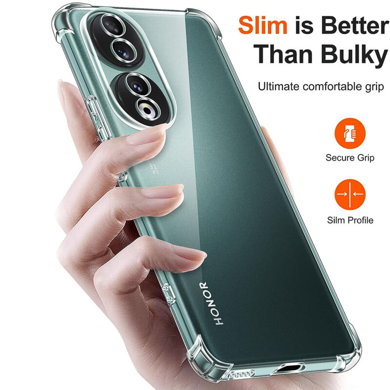 Husa protectie Honor 90 5G, TPU transparent, intarituri in colturi, grosime 1,5 mm — 2