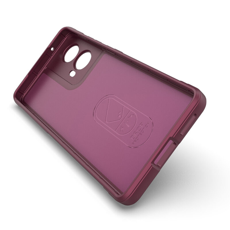 Husa Motorola Moto G85, Wave Silicone, protectie camera, catifea in interior, night black — varianta 5