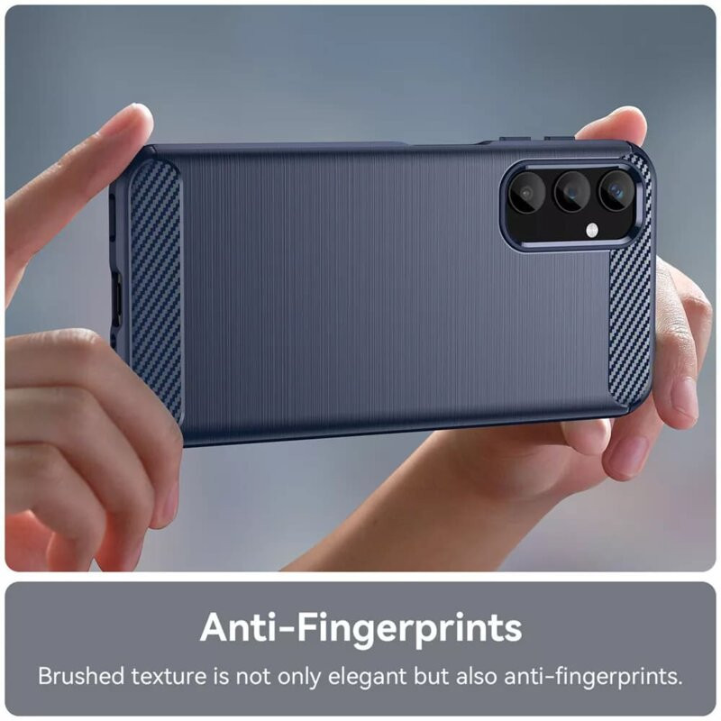 Husa Motorola Moto G04, Carbon Stripe, 2 mm, neagra — varianta 2