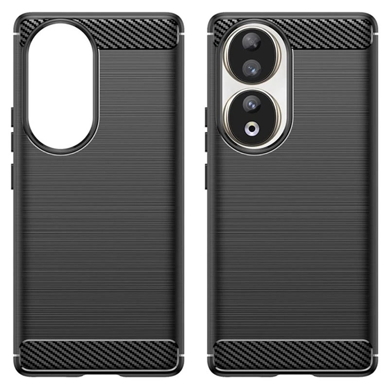 Husa protectie Honor 90 5G, Carbon Stripe, 2 mm, neagra — varianta 2