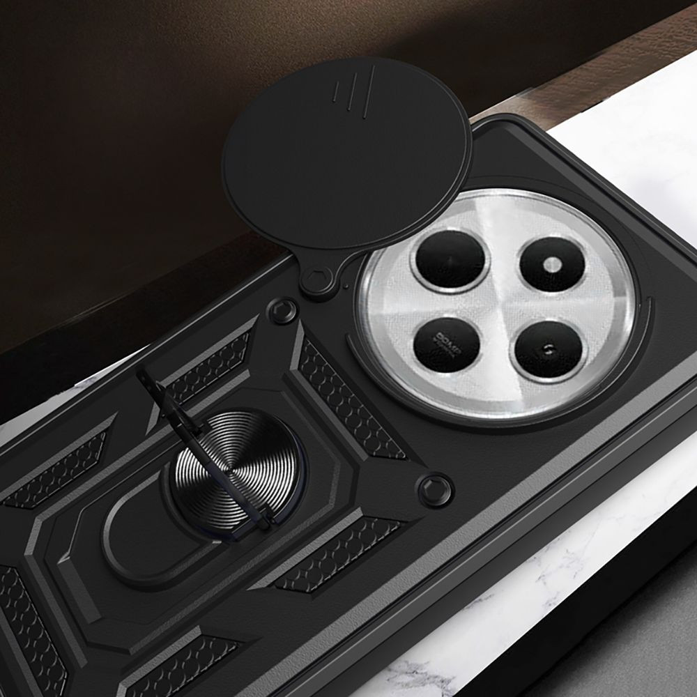 Husa Xiaomi Redmi 14C, Camshield Armor, inel sustinere, protectie camera, aurie — varianta 2
