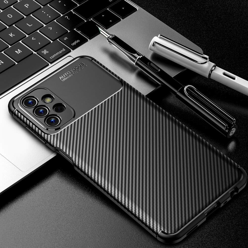 Husa Samsung Galaxy S24 Ultra, Carbon Fiber, aspect carbon, neagra — varianta 3