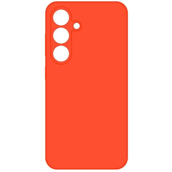Husa Samsung Galaxy A16 5G, Luxury Silicone, protectie camera, catifea in interior, portocaliu neon — varianta 4