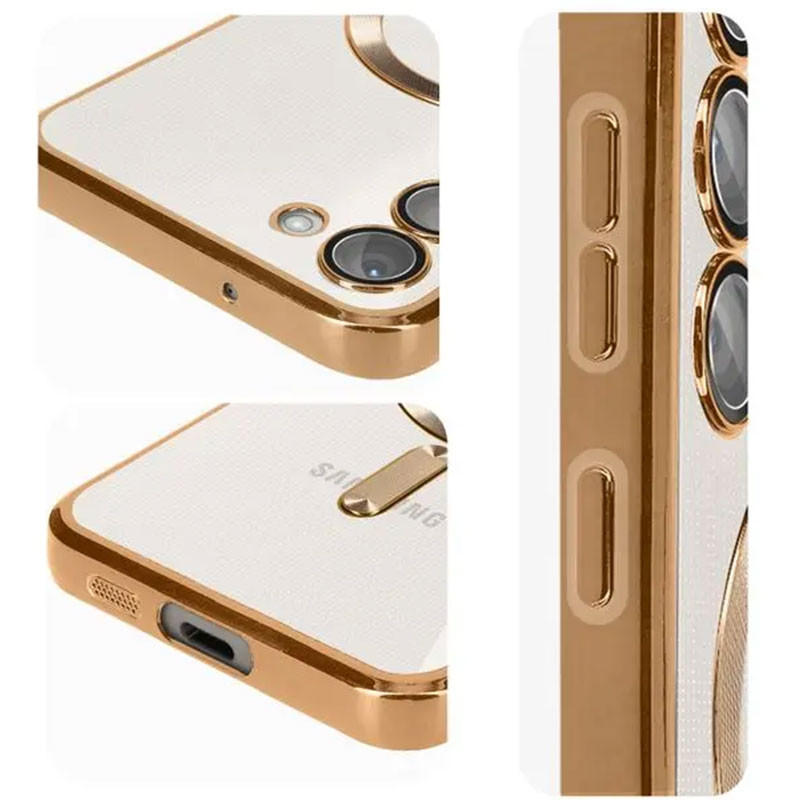 Husa Samsung Galaxy A36, Electroplating Magsafe TPU, protectie camera, aurie — varianta 3