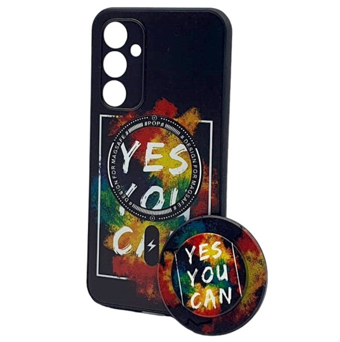 Husa Apple iPhone 14, Boter Magsafe + MagPopsocket, Yes You Can — 2